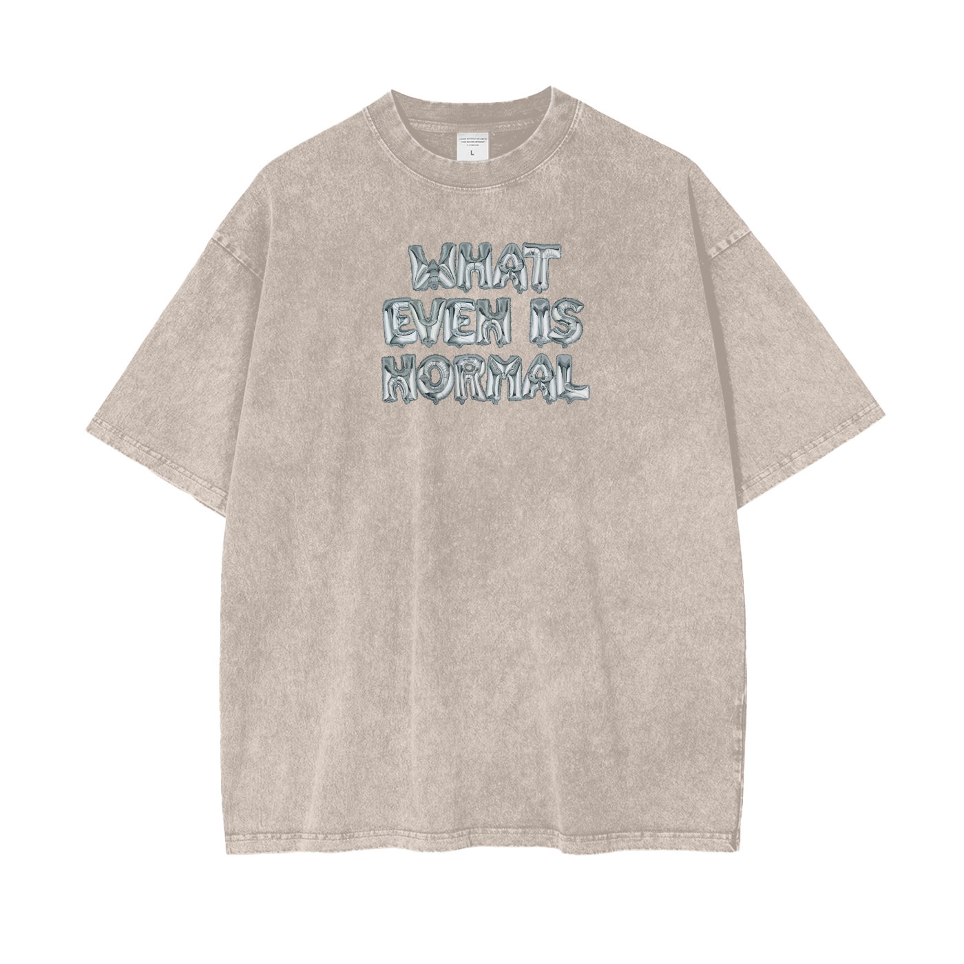 NORMAL IS A CONSTRUCT - Neutral Tee