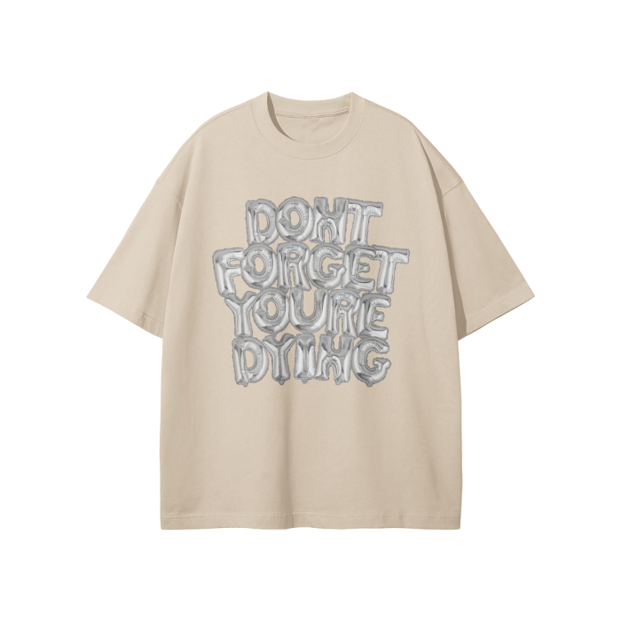 EVERYTHING IS TEMPORARY - Oversized Neutral Tee